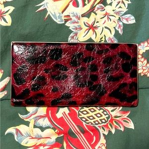 Lodis Animal Print Patent Glossy Frame Wallet. Super Fun and Attractive